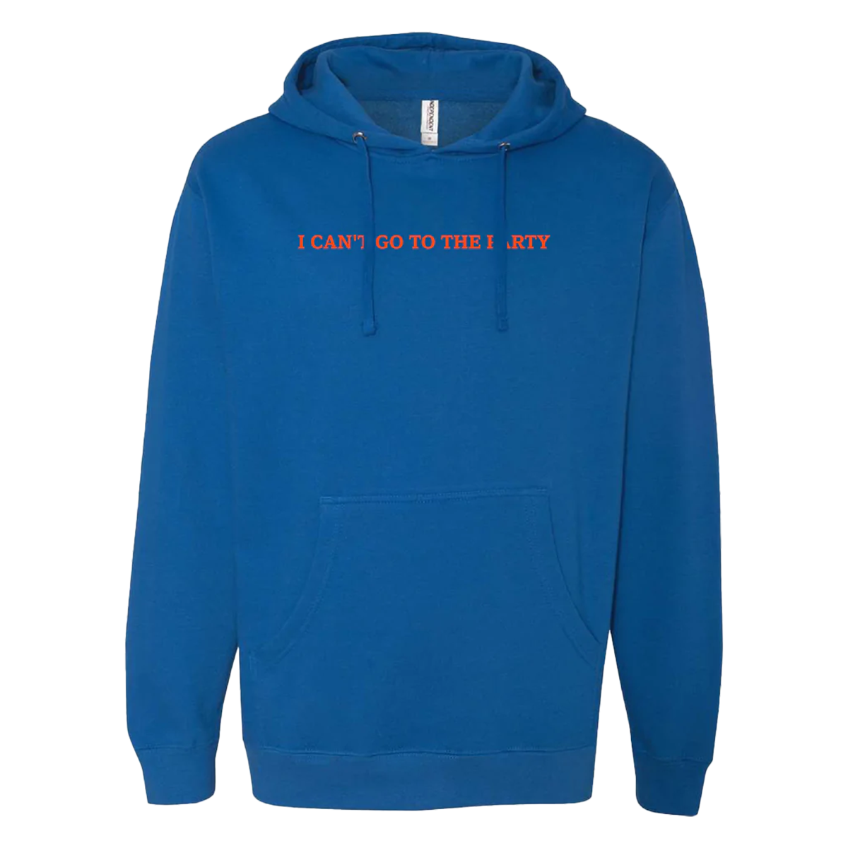 I Can't Go To The Party Blue Hoodie